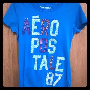 Aeropostale Blue T-shirt Junior size M